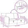 Storage Sofa in Light Grey 152 x 78 x 87 cm Polyester