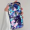 Anime Game G-Genshin I-Impact Characters Phone Case Cool Black Silicone Soft For IPhone 16 15 14 13 12 11 X XR Plus Pro Max Plu