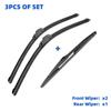 3 шт. для TOYOTA Prado 120 J120 2002-2009 22 "+ 21" + 16" передние и задние щетки стеклоочистителя, лобовое стекло, резак для окон, аксессуары 2005 2006 2007 2008 2009