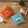 Art J-Jean J-Jullien Cushion Cover Car Throw Pillow Case For Sofa Car Christmas Gift 40X40Cm 45X45Cm