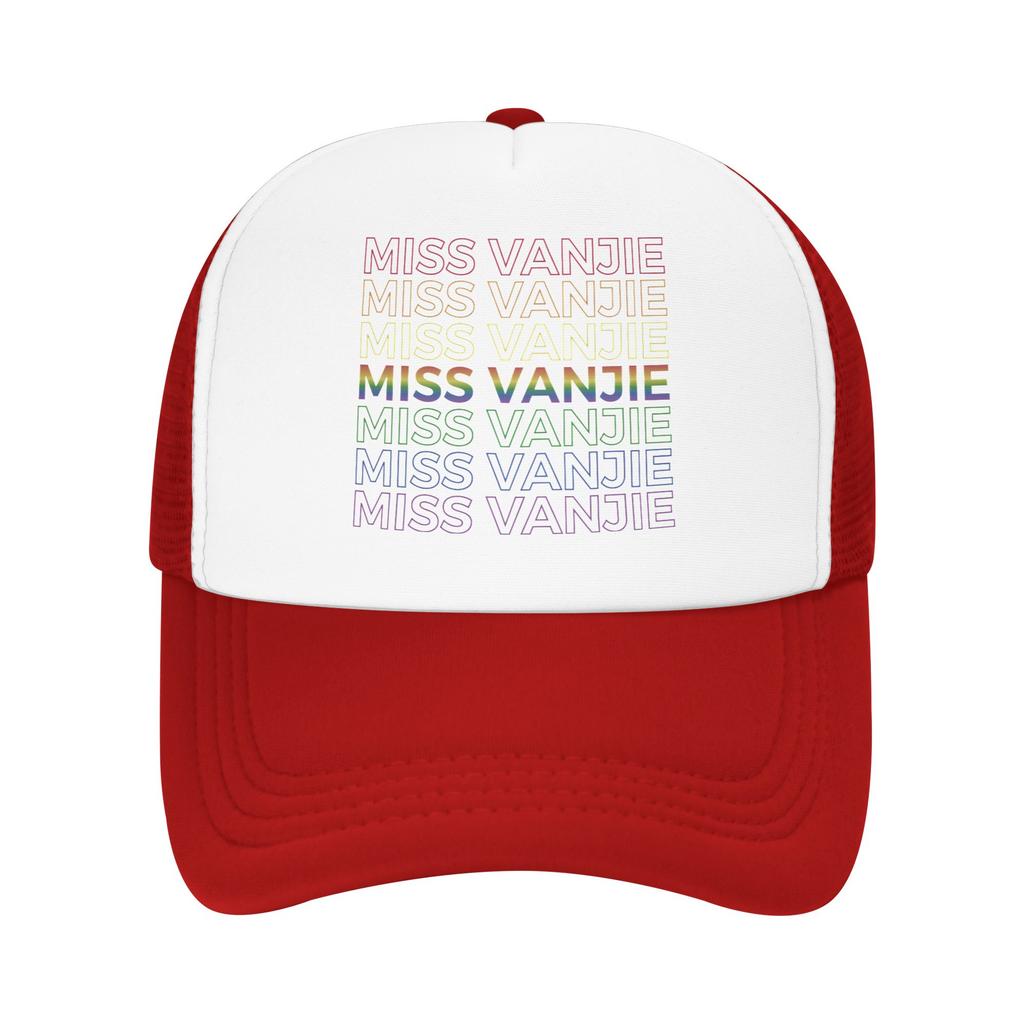 Unisex Women IntersexInclusive Progress Pride Flag Trucker Hat Outdoor Mesh Baseball Caps LGBT Pride Dad Hat Breathable Sports Cap