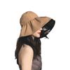 Spring and Summer UV Vinyl Empty Top Sunscreen Hat Women's UV Protection Face Cover Sun Hat Children's Summer Big Edge Sun Hat
