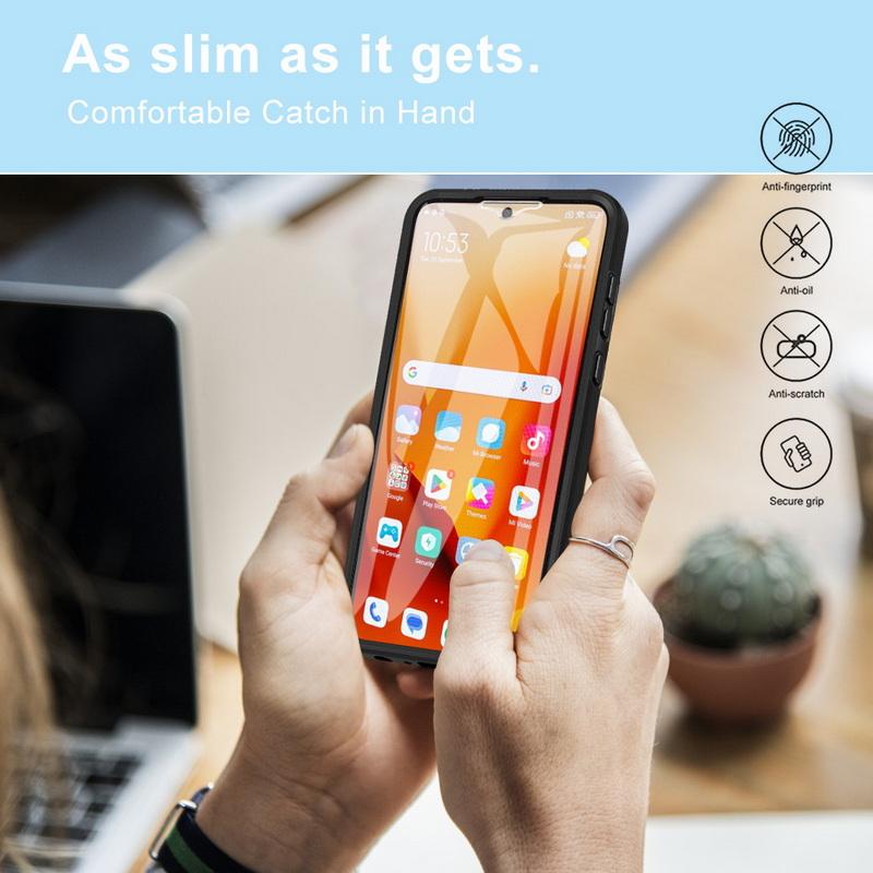 13t 14t For Xiaomi Pro 12t Poco X7 X6 X5 Redmi 14c Note 14 Pro 13 12 11 10 Clear Shockproof Silicone 360 Full Protect Tempered Film Case Cover