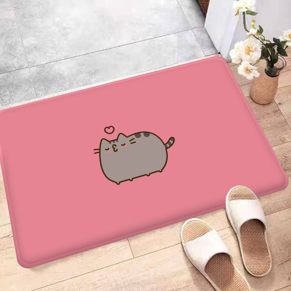 Милый кухонный коврик P-Pusheen-Cat в скандинавском стиле, придверный коврик для спальни, гостиной, дома, балкона, противоскользящий, приветственный коврик