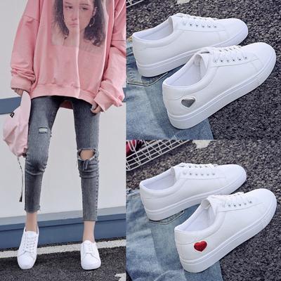 Повседневная спортивная обувь для девочек с круглым носком и шнуровкой