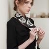 EDTR Black Rose Silk Scarf ED23A4FAZ0399