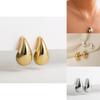 Fashionable Minimalist Water Drop Earrings And Necklaces In Gold And Silver Stunning Jewelry Set