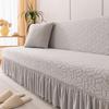 Waterproof Skirt Jacquard Fleece Sofa Cover All-Inclusive Universal Four-Season Universal Living Room Elastic Straight Row