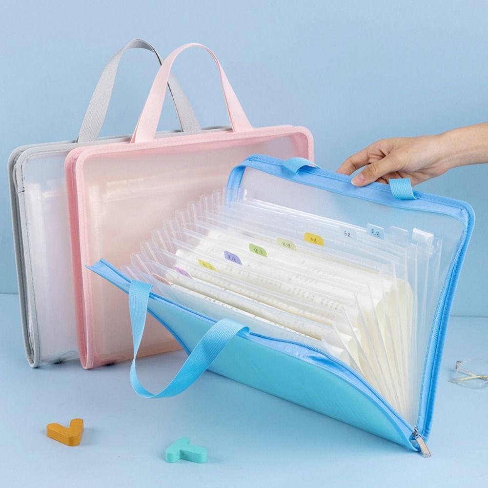 Деловая сумка-портфель формата А4 Сумка-органайзер Высокой вместимости Папка для файлов формата А4 Портативная Бумага для тестов