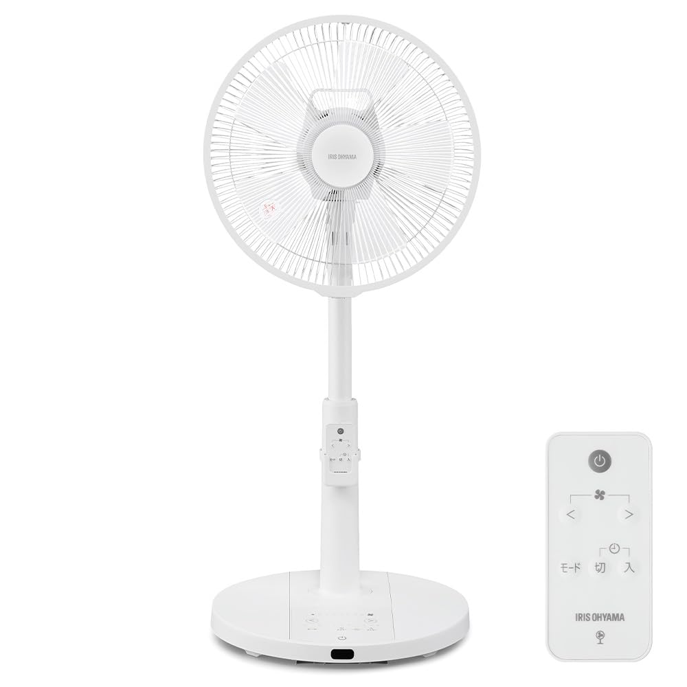 Saving IRIS OHYAMA Electric DC 7 Wind Speed 5 Left and Right Swing White [Energy Measures] Fan, Quiet, Motor, Levels, Blades, LFD-307LE-W,