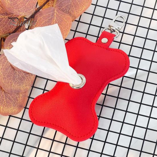 Держатель мешка для какашек для домашних животных, застежка-молния, диспенсер для мешков для мусора для собак с крючком, портативный органайзер для мешков для мусора для улицы