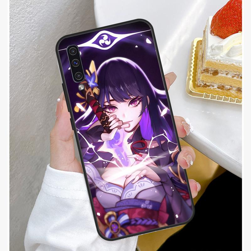 Чехол Genshin Impact Raiden Shogun для Samsung A22 A12 A32 A42 A52 A72 A51 A71 A50 A70 A20e A21S A20S A52S Fundas