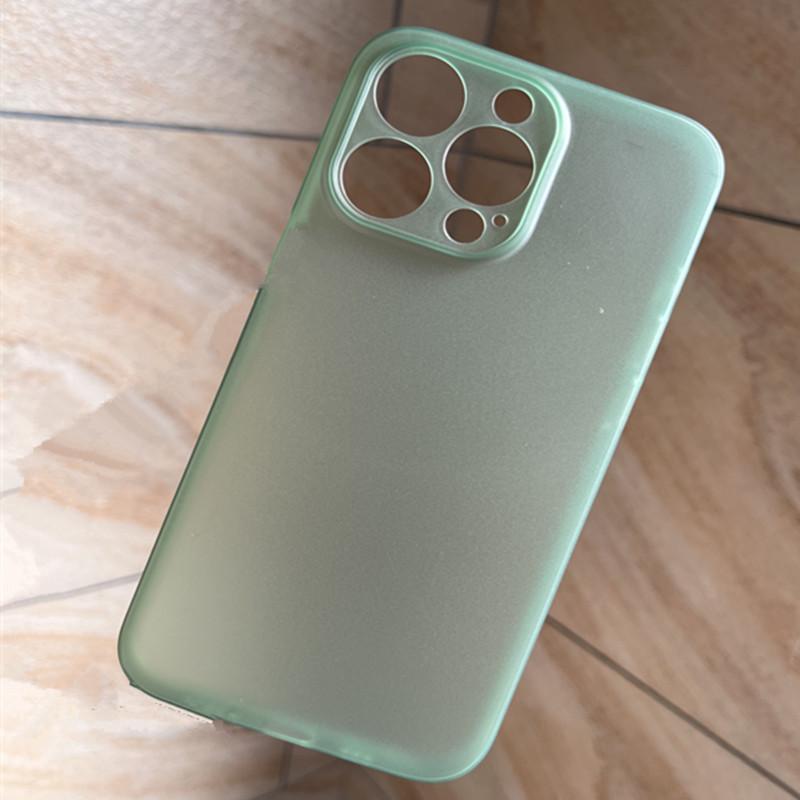 Applicable To IPhone13 Mobile Phone Case Transparent Apple 13 Promax Protective Case Key Hollow PP Shell PP Material