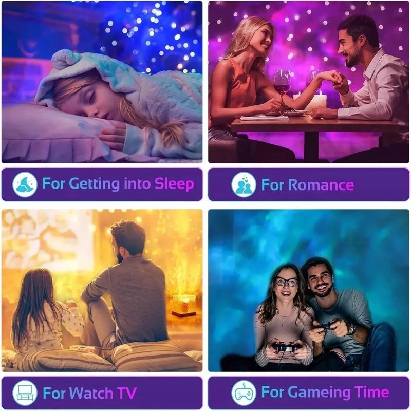 Проектор Ocean Wave Light 16 цветов Midnight Aura Aurora Glow Lamp Home Office Bar Restaurant Подводный проектор Night Light