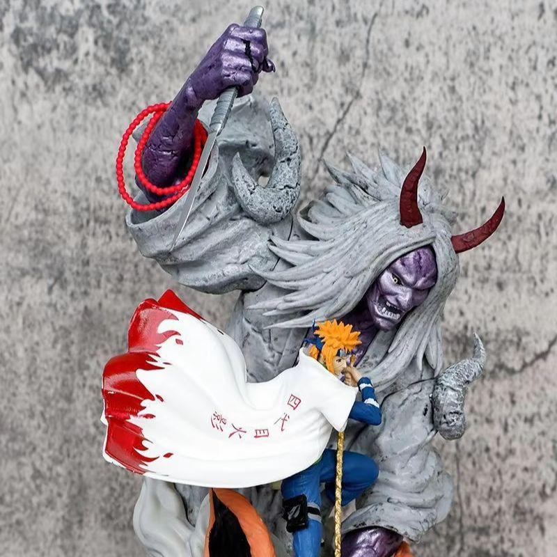 Naruto CS Minato Namikaze 4th Hokage 28CM Kurama Reaper Death Seal PVC Action Figure