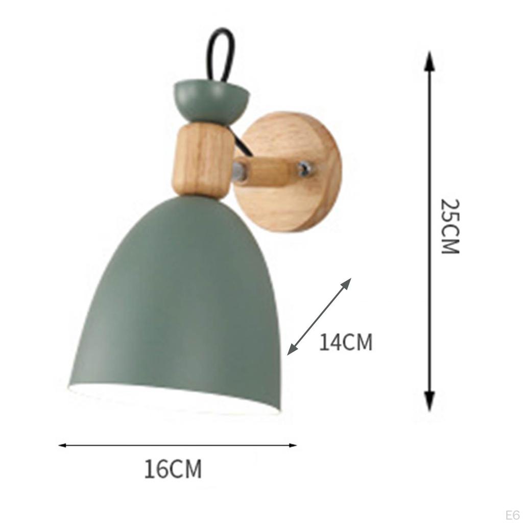 Farmhouse Wall Sconce Lamp Fixtures Metal Lampshade Base Holder Night for Indoor Reading Bedroom