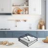 Square Design Paper Napkin Organizer Vertical Tissue Organizer Napkin Holder  Desktop Placement