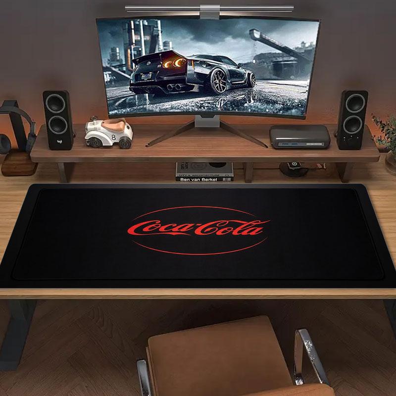 Coca Large Size Mouse Pad Large Gaming Table Cushion Non-slip Laptop Tablet Big Mousepad XXL Mat Mini PC Playmat With Lock edge