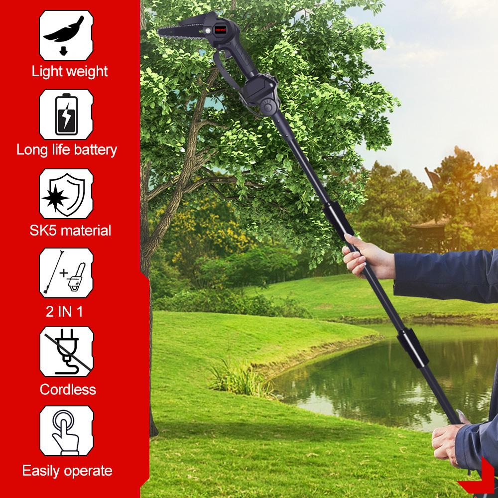 3500 Вт 2,25 м аккумуляторная электрическая высокая пила для веток телескопическая цепная пила секатор домашний садовый инструмент для обрезки для Makita 18 В аккумулятор