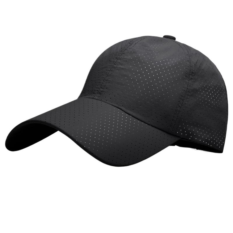 Корейская версия быстросохнущей бейсболки однотонная женская кепка с солнцезащитным козырьком для улицы мужская дышащая шляпа с отверстиями для солнца