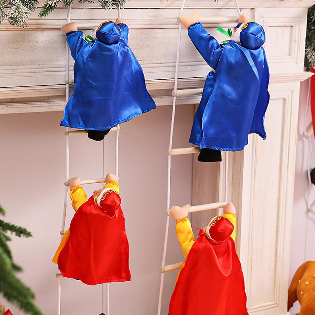 Christmas Tree Decoration Spanish Kings Climbing Ladder Hanging Ornament for Trees Door Wall Window Holiday Decorations