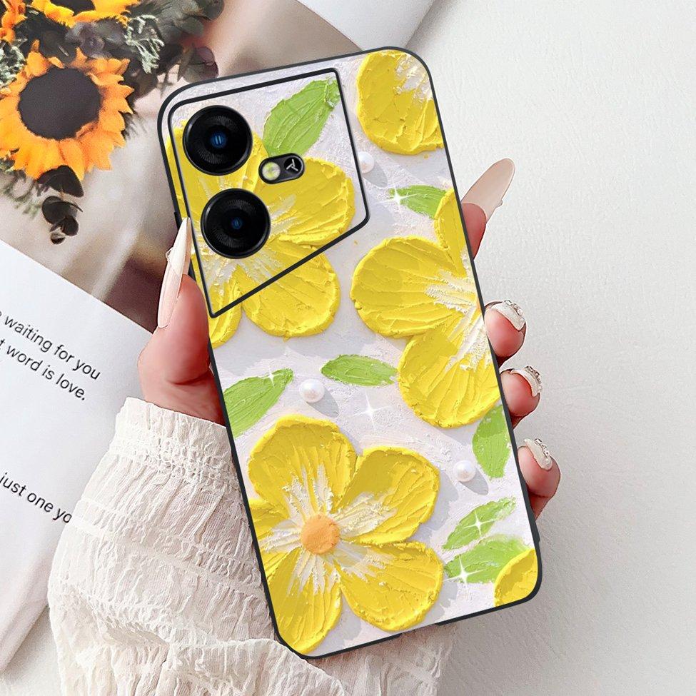 6,82'' Для Tecno Pova Neo3 LH6n Задняя крышка Для Tecno Pova Neo 3 Чехол Силиконовый Роскошный Модный Милый Мультяшный Кот Ударопрочный Funda