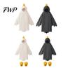 Duck Onesie for Children Funny Goose Costume Kids Adults, Hooded Animal Pajamas Pajamas, Soft Plush Wearable Blanket, Halloween Cosplay Toddler