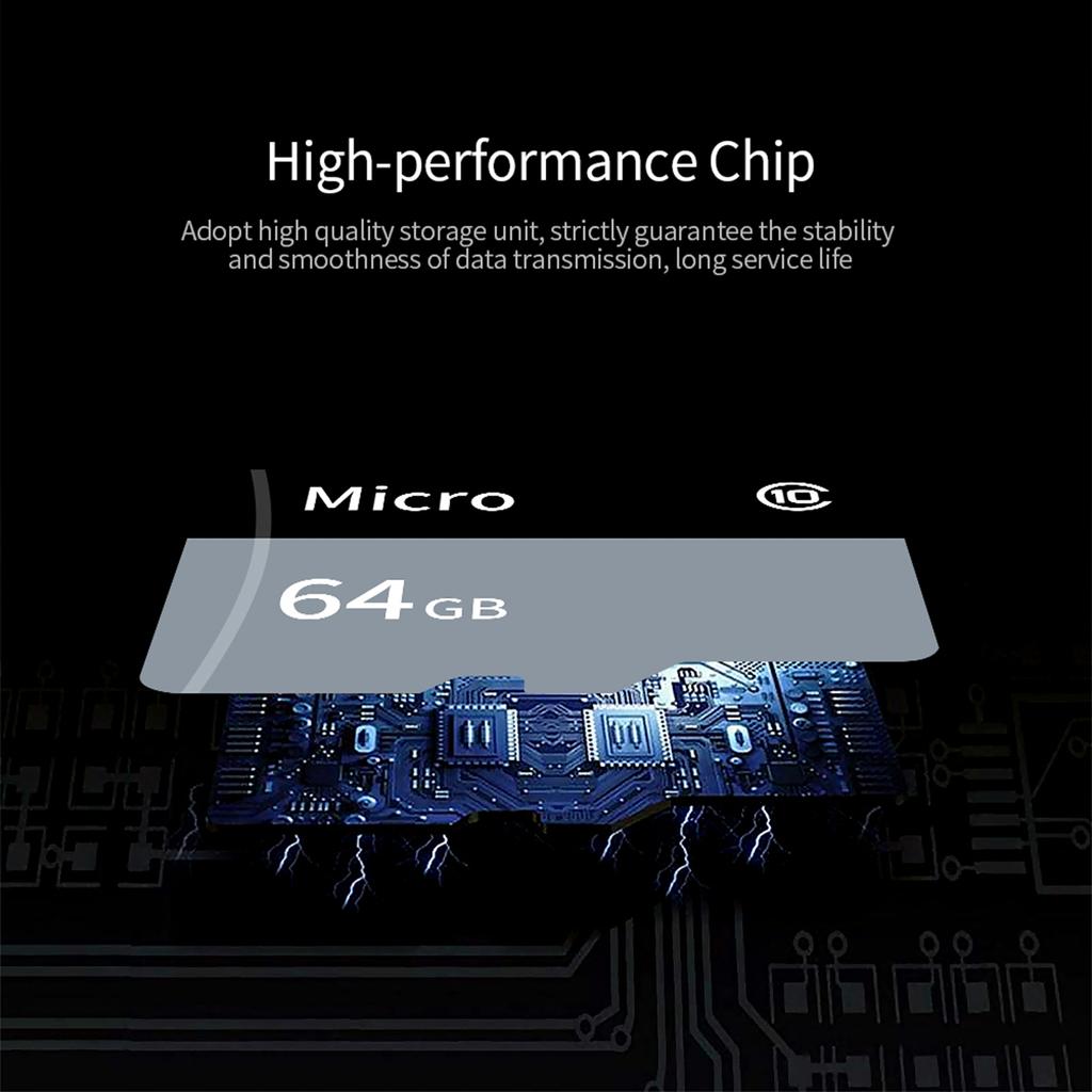 Карта Micro SD TF Карта памяти U1 C10 Высокоскоростная Большая емкость Прочная для Камеры Видеорегистратора Монитора Телефона Карты памяти