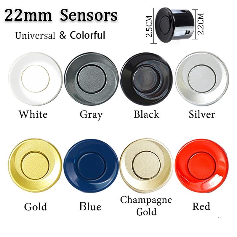 Комплект датчиков парковки Hippcron с автоматическим парктроником, светодиодный монитор заднего хода 22 мм, 4 датчика, система радар-детектора, подсветка дисплея