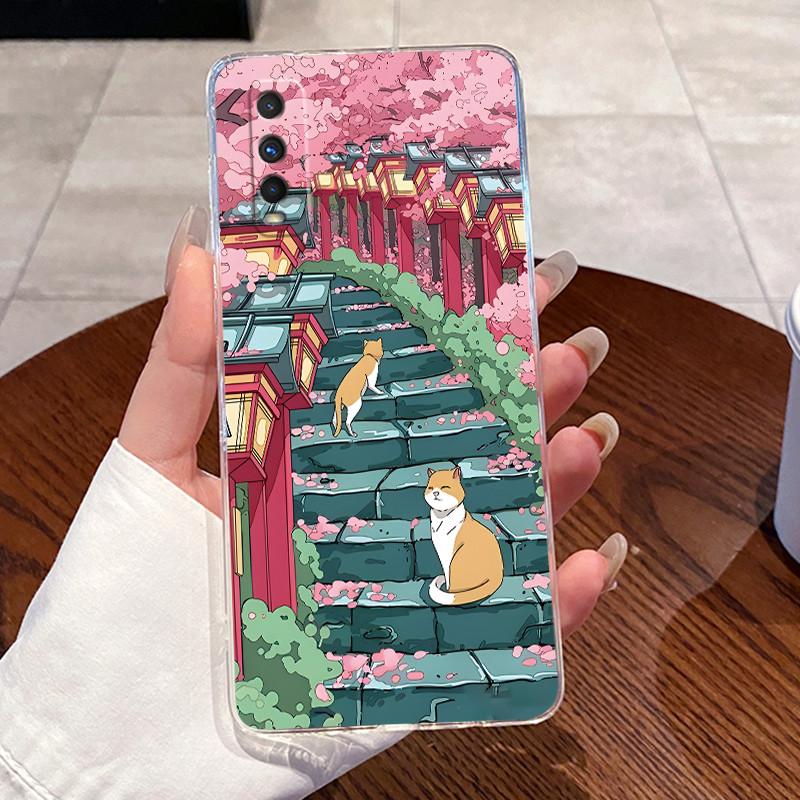 Jelly Casing For VIVO Y70S / IQOO U1 Fundas Capa Clear Silicone Soft TPU Back Cover Cute Cat Rabbit Heart Protective Case Coque