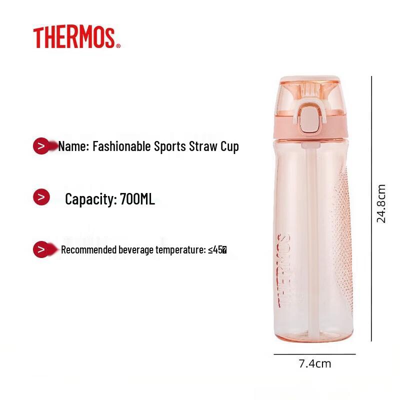 Thermos Спортивная бутылка для воды с трубочкой из Tritan