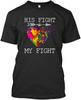 Vitome Autism Awareness His Fight Is My Fight Autism Awareness And Support Autism Awareness Unisex T-shirts
