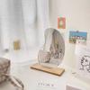 Korean Makeup Mirror Irregular Acrylic Decorative Mirror Wooden Base Cosmetics Beauty Tools Direct Sales