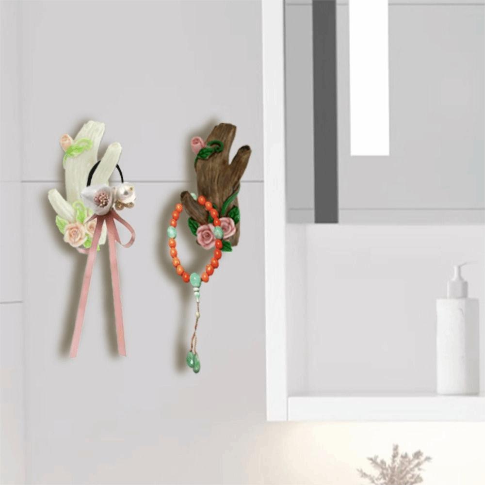 3pcs No-Drill Wall Hook Holder Strong Sticky Coat Rack Umbrella Storage Rack Entrance Door