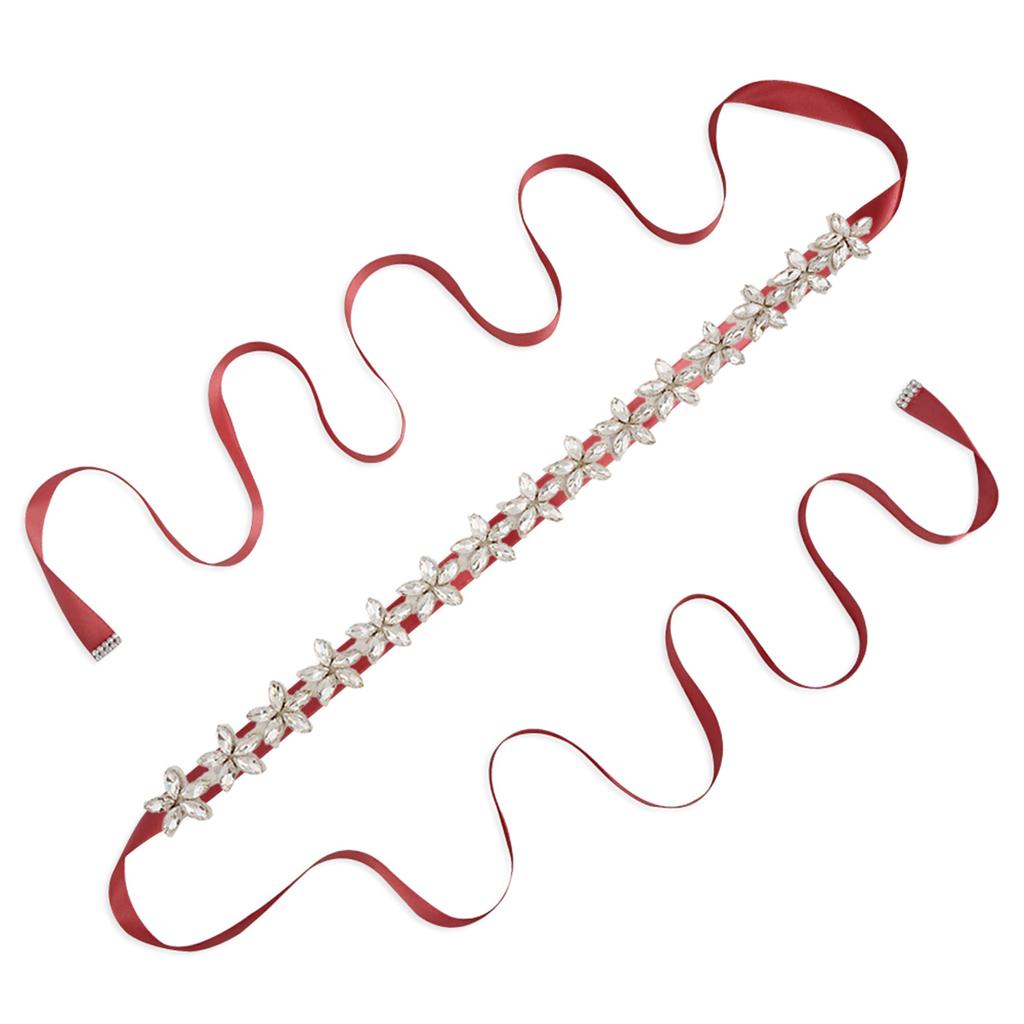 Свадебный пояс со стразами, аксессуары для свадебного платья подружки невесты, ремни, украшенный кристаллами, свадебный пояс из атласа, свадебный S96