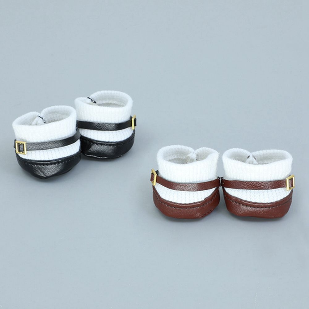 High Quality Doll Gift Toys DIY PU Leather Shoes Fashion Boots Clothes Accessories 20cm Doll Shoes