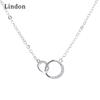 Женское ожерелье Lindon, кулон из медного сплава, циркон, модный подарок