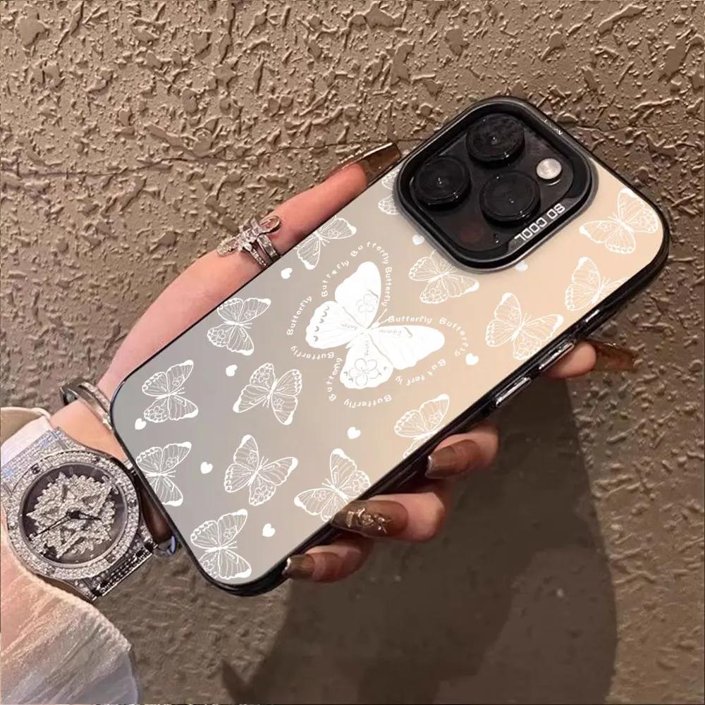 Для Realme C65 C67 4G 5G C61 C63 C55 C51 C53 C11 C12 C15 C17 C21Y C25Y C25S C30S V50S P1 Pro Чехол Ударопрочный IMD Чехол Бабочка