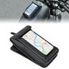 KEMIMOTO Motorcycle Tank Tilt Reduces Sunlight Reflection Prevents Smartphone Touchscreen Phone Card Universal for Iron Motorcycle Black Bag, Leather,