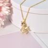 Street Auction Of The Same Diamond-Encrusted Unicorn Necklace Trendy Simple Women'S Collarbone Chain
