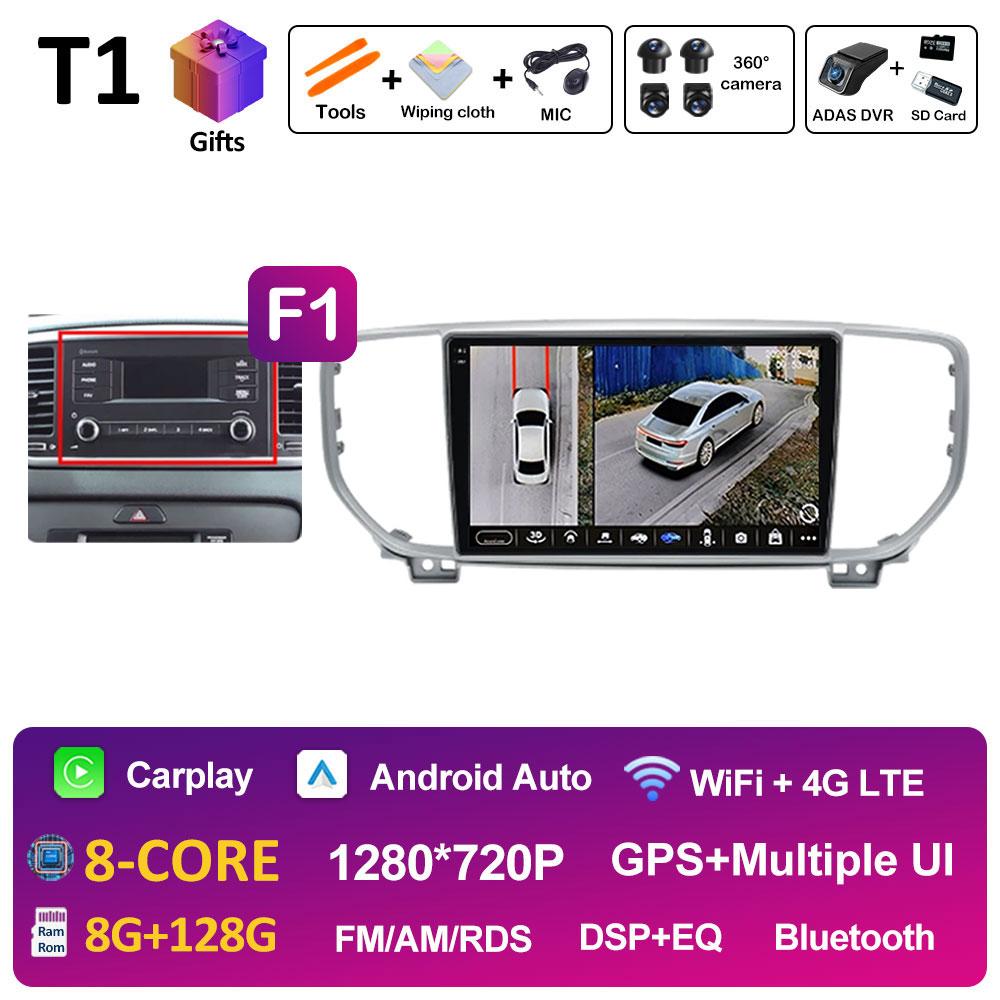 Интеллектуальная система DSP Стерео Для KIA Sportage 4 QL 2019 2020 2021 Мультимедийный плеер Навигация GPS Вентилятор охлаждения WIFI Автоинструменты