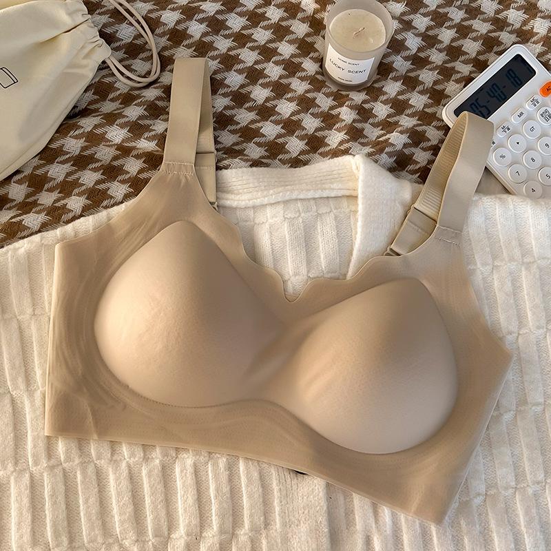 Large Size Women Sports Large Breasts Show Small Gather No Underwire To Collect Auxiliary Milk To Prevent Sagging No Trace Bra
