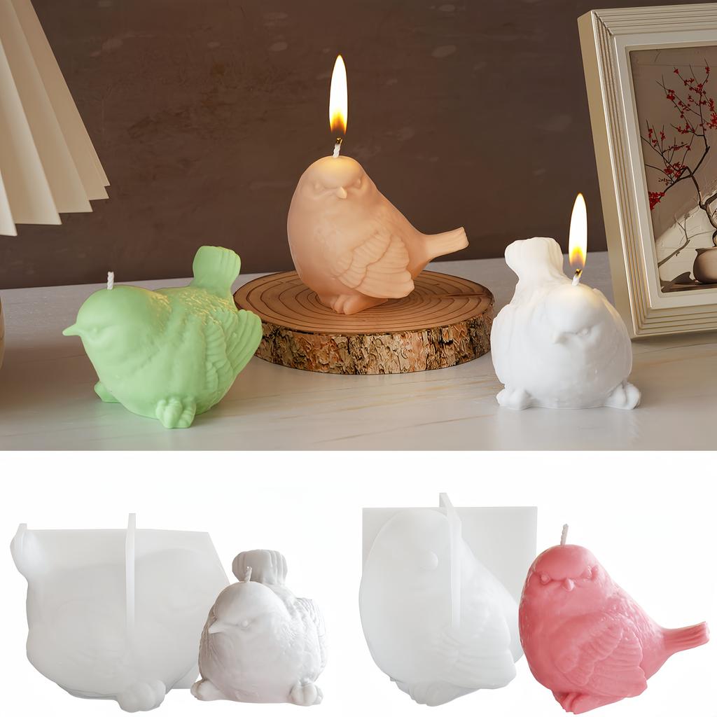 1 шт. Силиконовые формы для свечей и украшений в виде птиц - Идеально подходят для ароматерапевтических свечей, смол, мыла ручной работы, домашнего декора и поделок