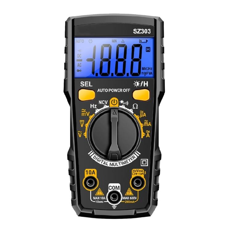 Ручной цифровой мультиметр Цифровые подсветки Амперметр Вольтметр Ом Вольтаж Тестер Измеритель для электрика