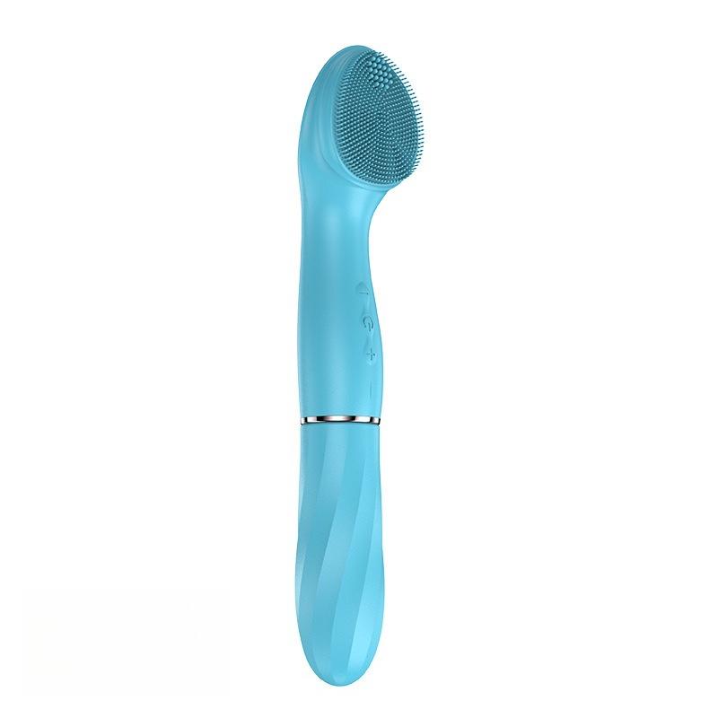 Retractable Vibrator Tongue Licking Sucking Vibrator Massager G-spot Stimulator Replaceable Facial Cleansing Brush Adult Sex Toy