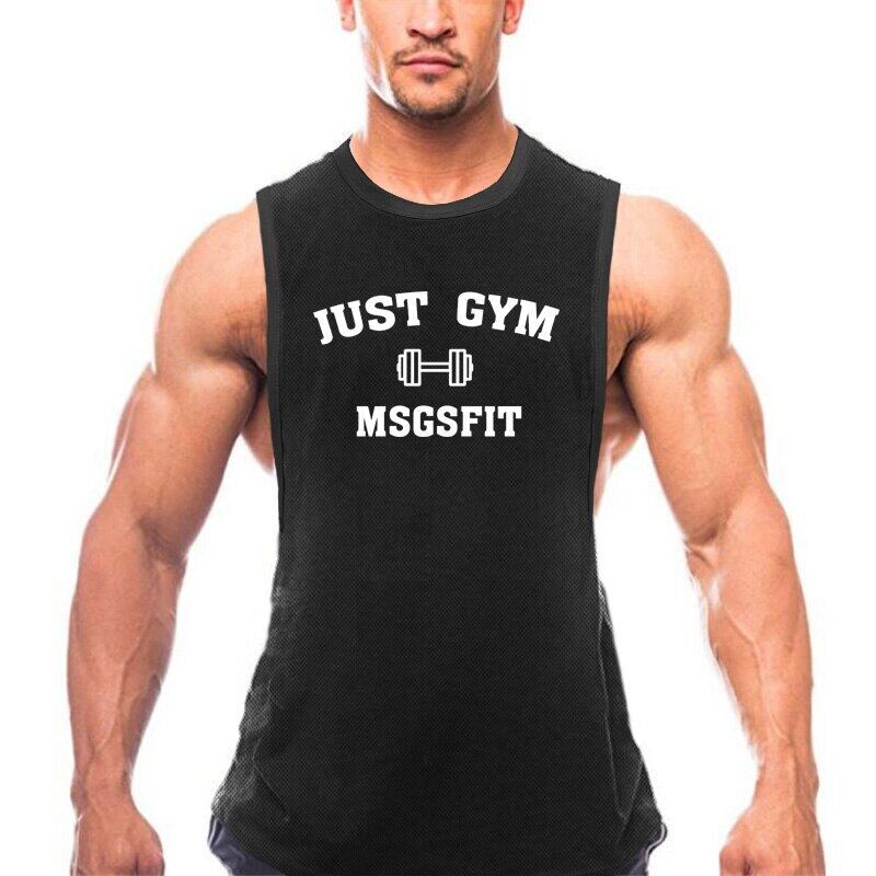 Muscleguys модный спортивный жилет мужской бег для фитнеса быстросохнущая дышащая футболка без рукавов для тренировок в помещении бодибилдинг майки