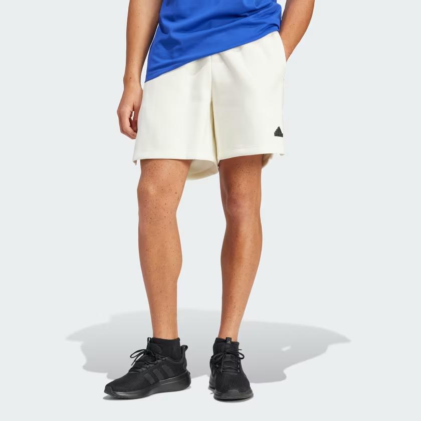 adidas ЗНЕ. Премиальные шорты, однотонный логотип, эластичный пояс, повседневные шорты, мужские шорты бежевого цвета IR5223