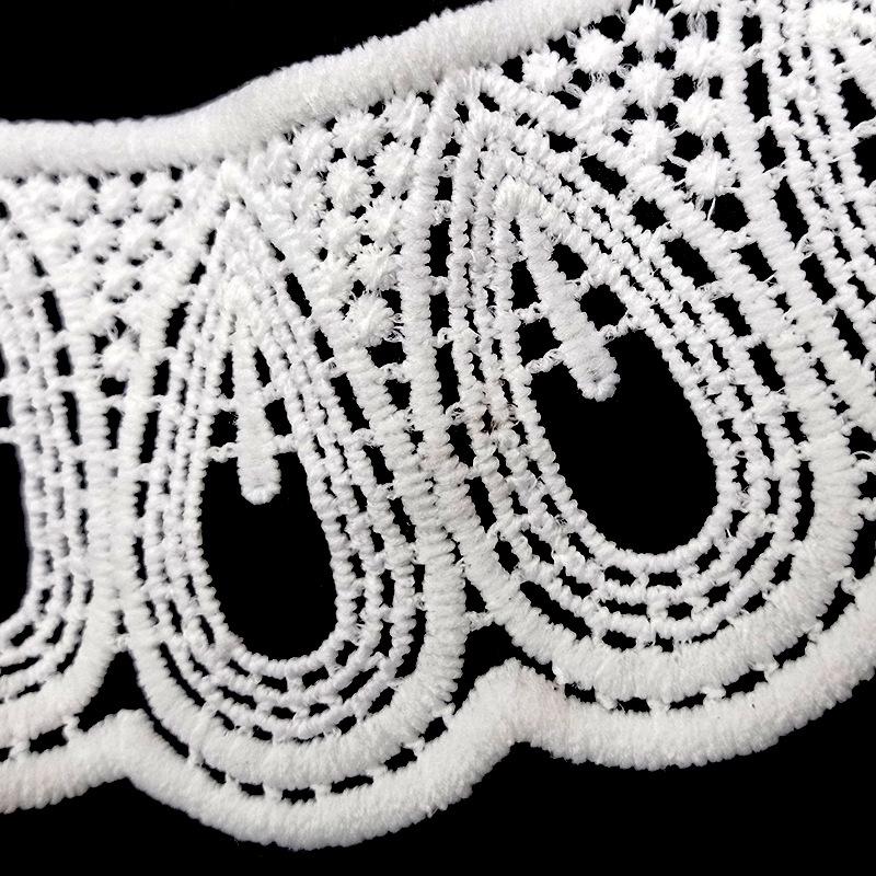 Water Soluble Lace Shoulder Collar, Milk Silk Embroidered Shoulder Collar Three-Dimensional Hollow Embroidery Corsage Diy Lace Accessories