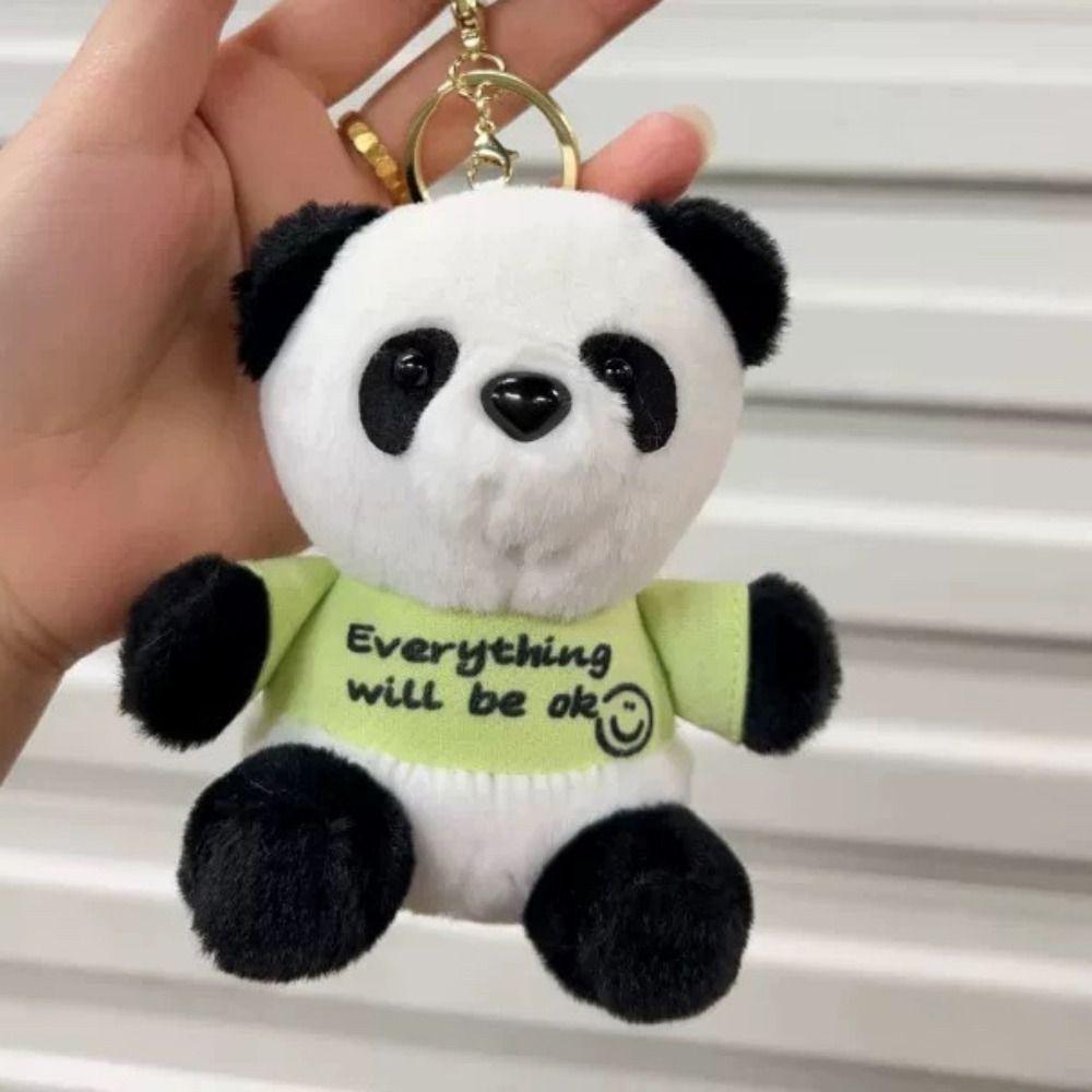 Мягкий брелок в виде панды, мультяшный автомобильный брелок, портативная плюшевая кукла, сумка, кулон, студент