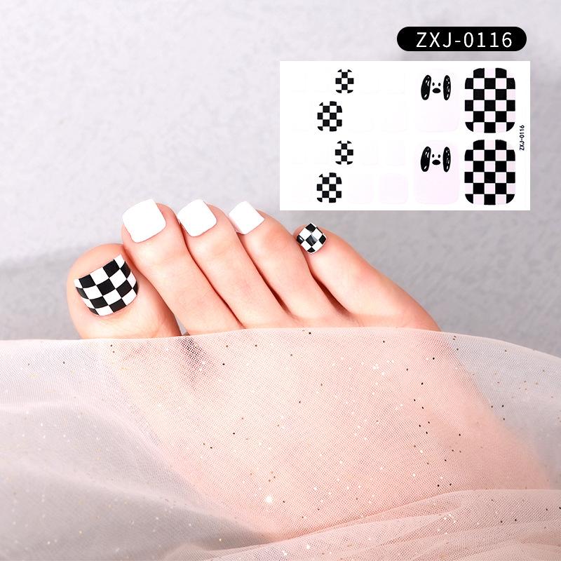 Летняя новая наклейка для ногтей, милая наклейка для ногтей на ногах, водонепроницаемая прочная наклейка для ногтей, декоративная женская